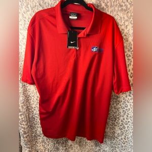 Red Nike men’s polo size XL